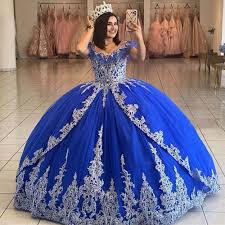 royal blue sweet 15 quinceanera dresses