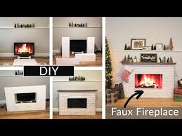 Diy Faux Fireplace Made From Foam