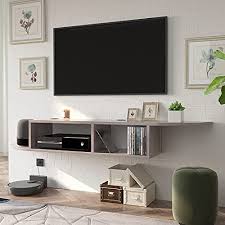tv shelf modern floating tv console