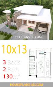 house design 10x13 with 3 bedrooms full