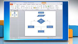 a flow chart in powerpoint 2010