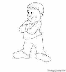 See more ideas about boy coloring, coloring pages, coloring sheets. Angry Boy Coloring Pages Angry Face Coloring Pages Coloring Pages For Kids And Adults