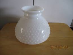 White Milk Glass Oil Lamp Shade