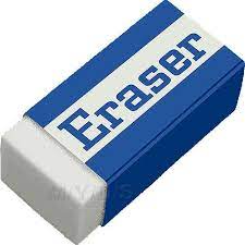 white rubber eraser packaging type