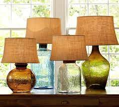 Clift Glass Table Lamp Base Green