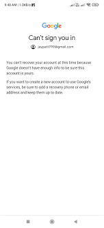 help me to recover my ggogle account