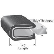 rubber lok plastic edge trim metal