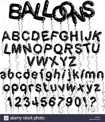 Cartoon Bubble Font Bubble Letters With Glint Vector Characters