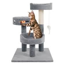 3 tier cat tower with sisal rope