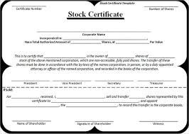 22 Stock Certificate Templates Word Psd Ai Publisher