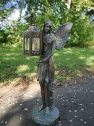 solar power angel fairy with lantern