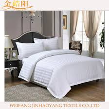 cotton or cvc 40s stripe hotel bedding