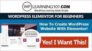 wordpress elementor video tutorials