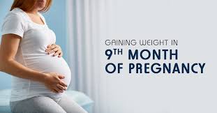 baby weight when 9 months pregnant