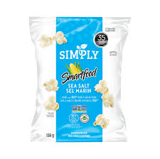 simply smartfood sea salt seasoned popcorn