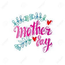 Happy Mothers Day Card On A White Background Royalty Free Cliparts