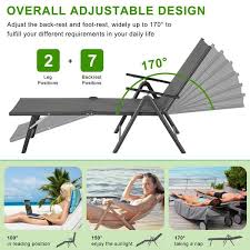 Aecojoy Foldable Metal Outdoor Lounge