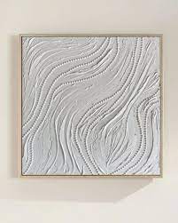 White Abstract Painting White 3d