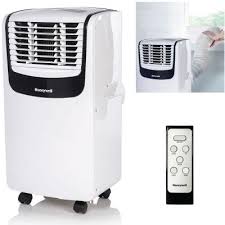 Two small copper refrigeration lines are run between the two units transferring heat away or into a home. Small Portable Air Conditioners Air Conditioners The Home Depot