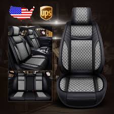 5 Seats Car Pu Leatherflax Seat Cover