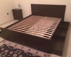 ikea brusali queen bed frame with 4