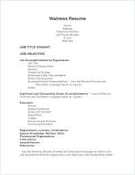 Restaurant Waiter Resume Sample Cover Letter Waiter Resume Format