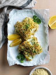 healthy quick baked cod breaded with