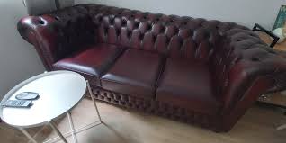 chesterfield sofa clic leather used