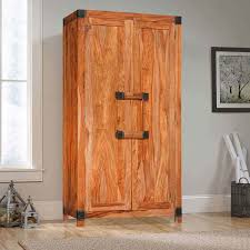 If using plywood, it is possible to purchase 1/4 cedar panels to overlay the plywood on the interior of the armoire. Princeton Solid Wood Bedroom Armoire Wardrobe With Shelves And Drawers