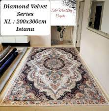 200x300cm shiny diamond velvet carpet