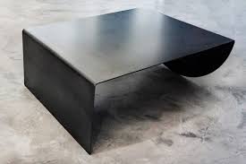 Asymmetrical Natural Metal Coffee Table