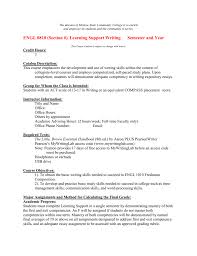 engl section learning support writing semester and year 