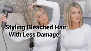 bleached fine hair to minimise damage