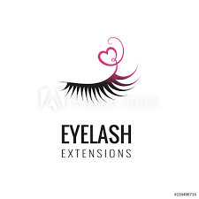 Photo Art Print Eyelash Extension Logo Design Vector