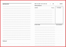 Meeting Minutes Template Free Mathosproject