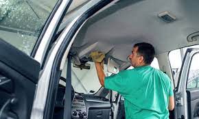 how to clean the interior roof of a car