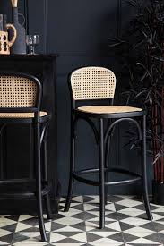 ( 4.5 ) out of 5 stars 6 ratings , based on 6 reviews current price $92.99 $ 92. Chez Pitou Black Wood Woven Cane Bar Stool Rockett St George