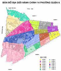 Bản đồ Hành chính Quận 6 tại TPHCM khổ lớn năm 2022