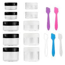 10 pieces makeup travel containers with