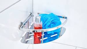 Badezimmer regal dusche shampoo seife dreieck kosmetik aufbewahrung organizer. Aufbewahrung Im Badezimmer Tesa