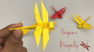 diy origami dragonfly paper crafts