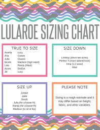 Free Printable Lularoe Sizing Chart I Love This Guide For