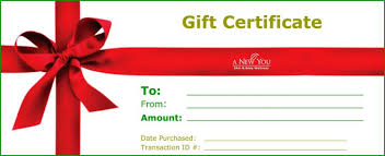 Email Gift Certificate Template E Gift Certificate Template