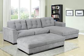 biscayne gray fabric sectional sofa
