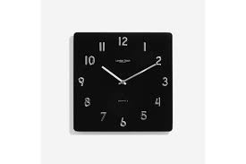 Black Square Glass Wall Clock