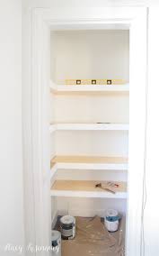 The Easiest Way To Paint Closet Shelves
