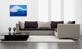 Spiral Wave Abstract Seascape Painting