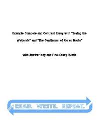 Compare And Contrast Guided Essay Example With Answer Key And Rubric