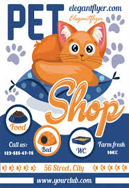 Pet Shop Flyer Psd Template By Elegantflyer