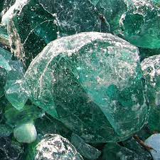 Green Large Glass Rocks For Garden